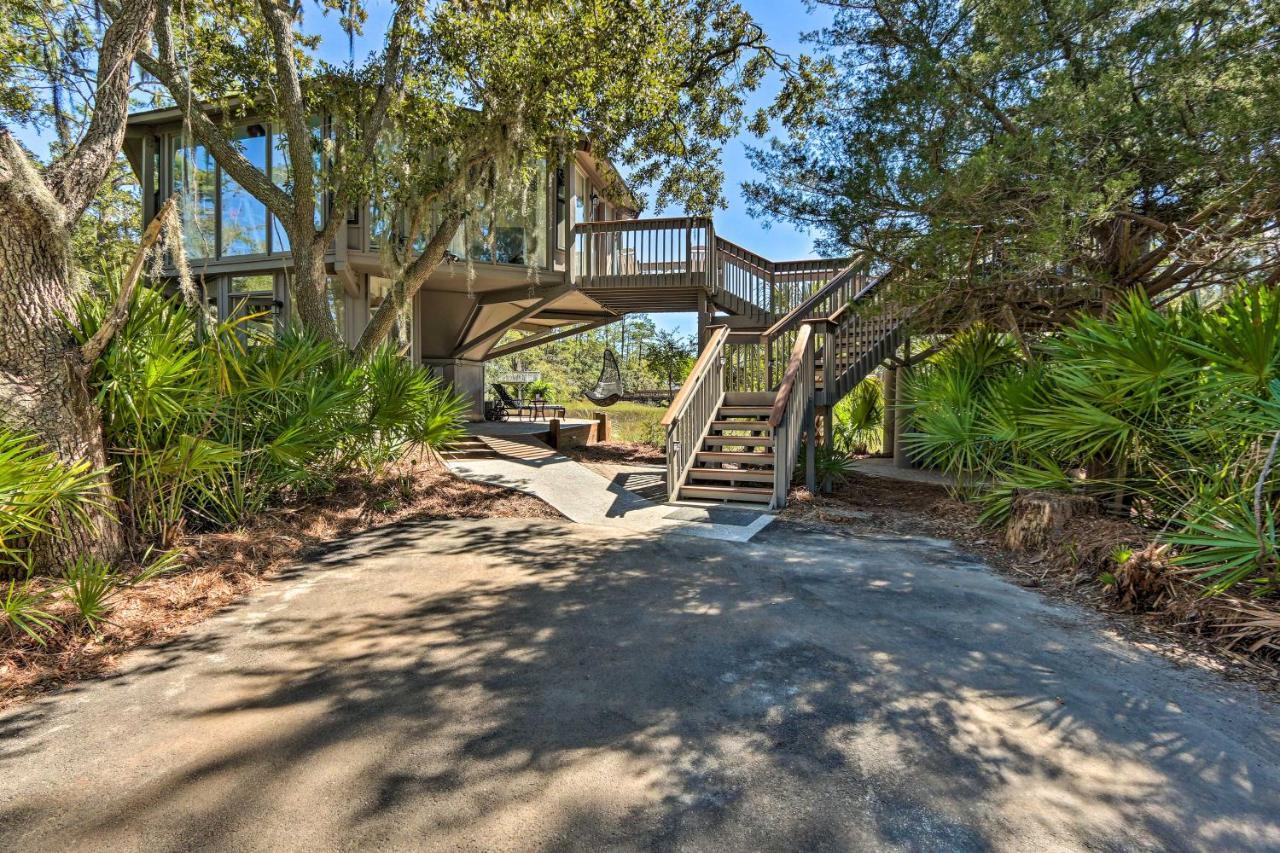 Airy Treehouse With Bikes Walk To Harbour Town! Villa ฮิลตันเฮดไอส์แลนด์ ภายนอก รูปภาพ