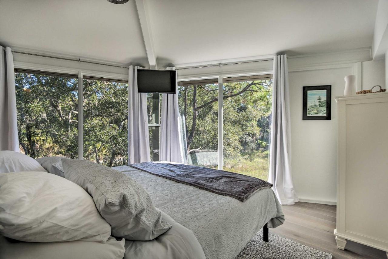 Airy Treehouse With Bikes Walk To Harbour Town! Villa ฮิลตันเฮดไอส์แลนด์ ภายนอก รูปภาพ